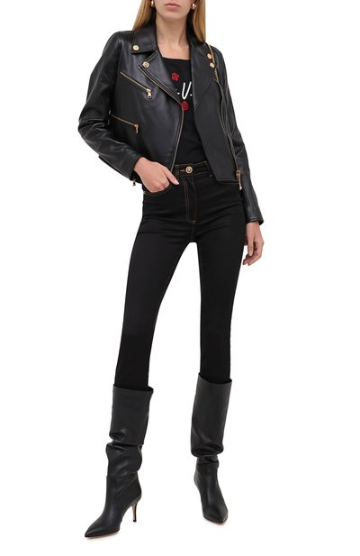 Джинсы VERSACE черного цвета по цене 79950 руб., арт. A84996/A235996, фото 3 Джинсы VERSACE, арт. A84996/A235996, фото 3