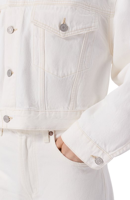 Джинсовая куртка Palmer Agolde A50471183 Белый  A50471183 Фото 5