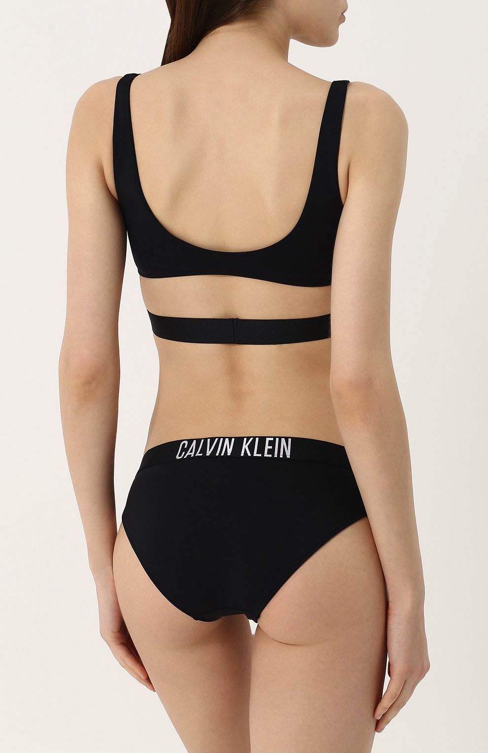 Плавки-бикини с логотипом бренда CALVIN KLEIN черного цвета по цене 4310 руб., арт. KW0KW00218, фото 3 Плавки-бикини с логотипом бренда CALVIN KLEIN, арт. KW0KW00218, фото 3