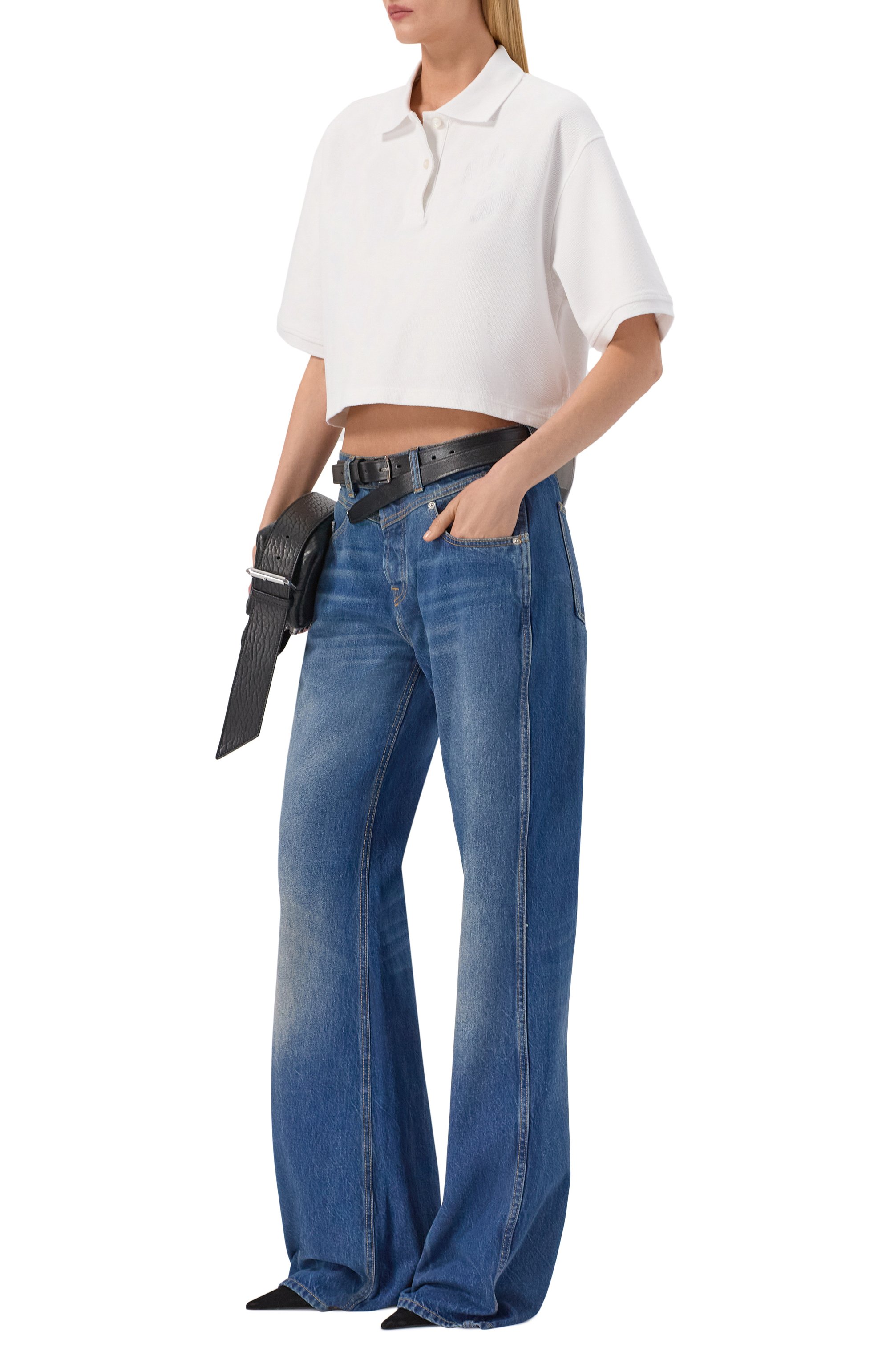 Хлопковое поло ALEXANDER WANG, арт. 1CC2261230, фото 2