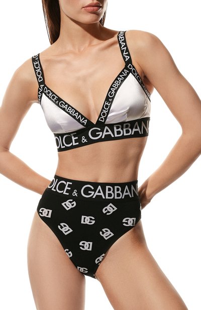Бра-топ DOLCE & GABBANA белого цвета по цене 32950 руб., арт. 01B99T/FURAD, фото 2 Бра-топ DOLCE & GABBANA, арт. 01B99T/FURAD, фото 2