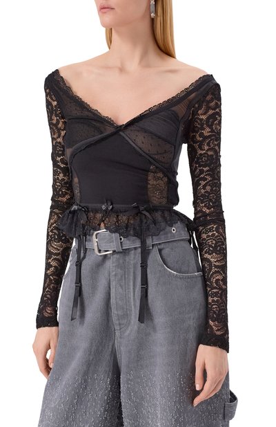 Топ BALENCIAGA черного цвета по цене 362000 руб., арт. 831667/TSR05, фото 3 Топ BALENCIAGA, арт. 831667/TSR05, фото 3