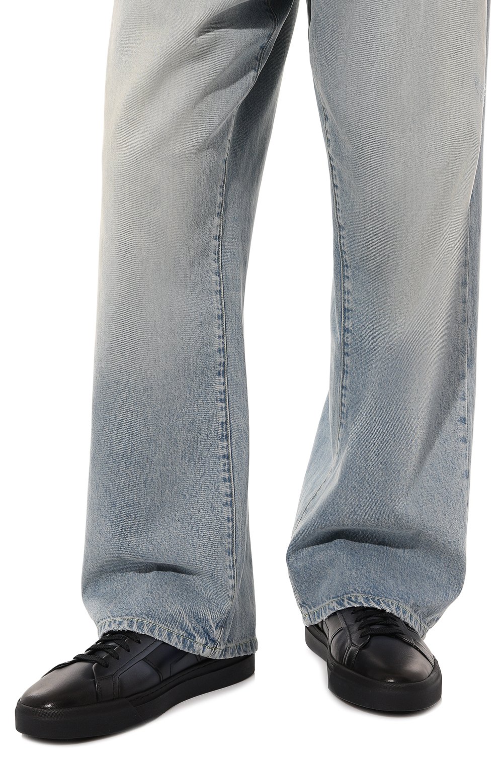 Кожаные кеды gloria SANTONI, арт. MBGT217790CNPSS5, фото 3