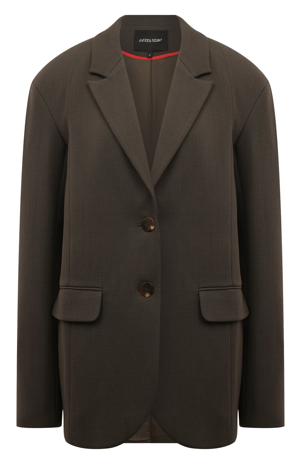 Жакет LESYANEBO зеленого цвета по цене 48000 руб., арт. FW22/H-637A/M, фото 1 Жакет LESYANEBO, арт. FW22/H-637A/M, фото 1