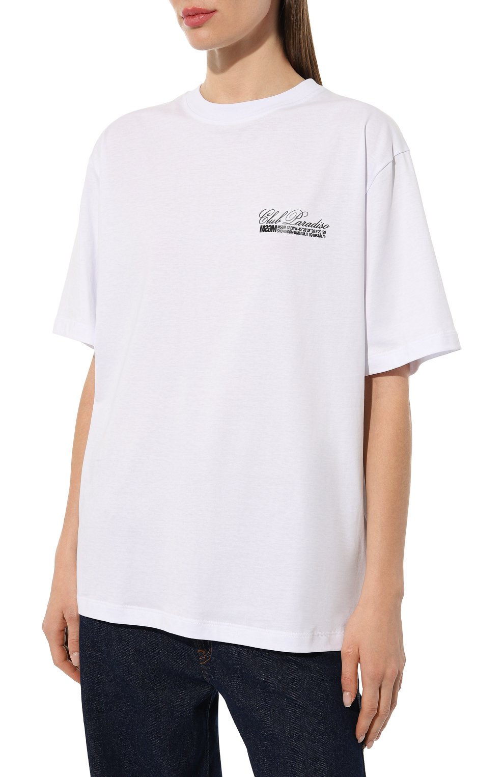 Хлопковая футболка MSGM, арт. 3441MDM108 237002, фото 3