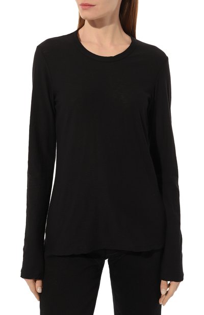 Хлопковый лонгслив JAMES PERSE, арт. WUA3361/BLK, фото 3