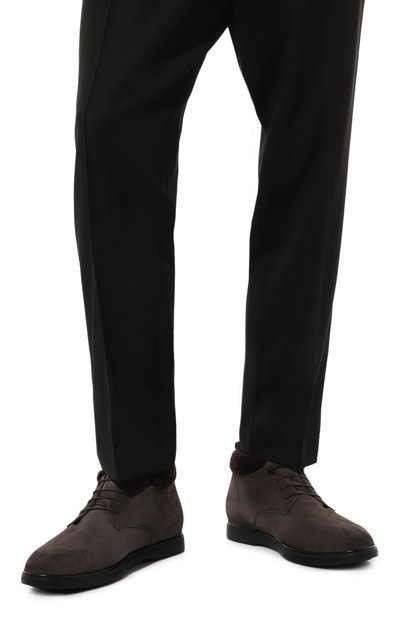 Замшевые ботинки STEFANO RICCI коричневого цвета по цене 137500 руб., арт. UC62_G4233/SDP, фото 3 Замшевые ботинки STEFANO RICCI, арт. UC62_G4233/SDP, фото 3