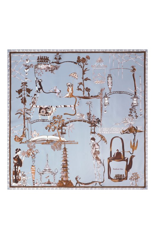 Шелковый платок Dao Radical Chic 713281.07.02 Голубой  713281.07.02 Фото 4