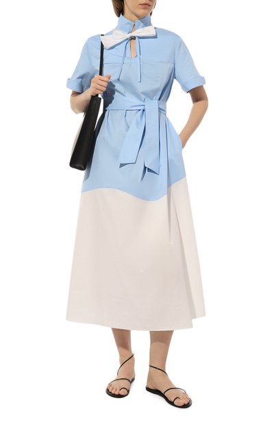 Хлопковое платье VIKA 2.0 голубого цвета по цене 63720 руб., арт. S23-13130-4010, фото 4 Хлопковое платье VIKA 2.0, арт. S23-13130-4010, фото 4