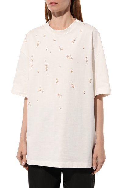 Хлопковая футболка JIL SANDER, арт. J02GC0123/J20035, фото 3