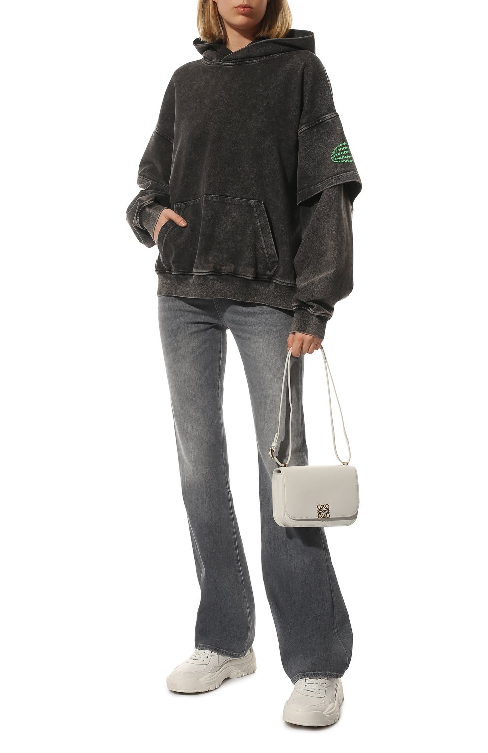 Хлопковое худи ALEXANDER WANG, арт. UCC1221491, фото 2