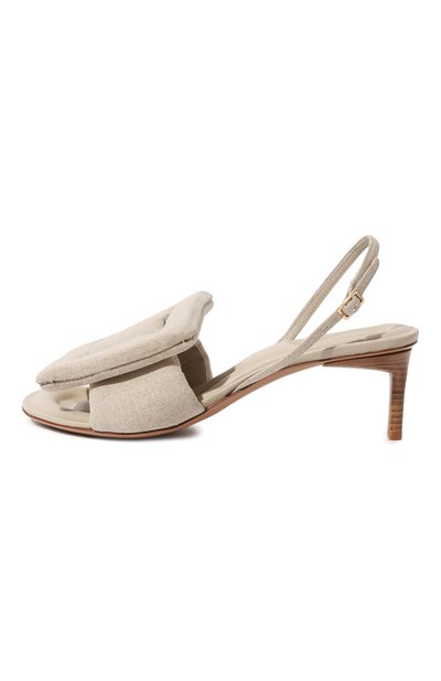 Комбинированные босоножки JACQUEMUS, арт. 22H223FO029, фото 4