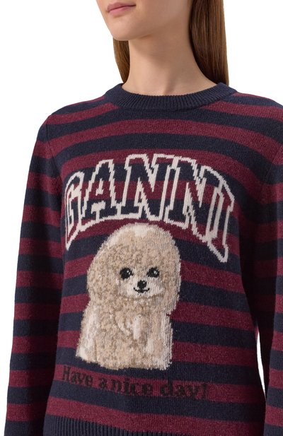 Шерстяной пуловер GANNI, арт. K2567, фото 5