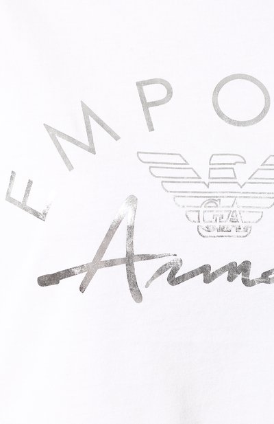 Футболка EMPORIO ARMANI белого цвета по цене 8995 руб., арт. 164340/0P291, фото 5 Футболка EMPORIO ARMANI, арт. 164340/0P291, фото 5