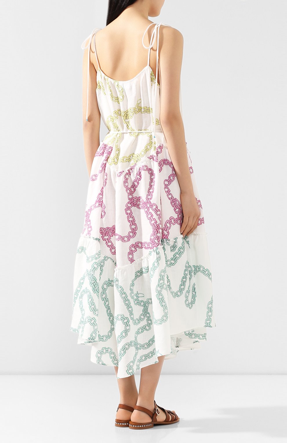 Льняной платье A MERE CO разноцветного цвета по цене 43700 руб., арт. AMC/SS2003, фото 4 Льняной платье A MERE CO, арт. AMC/SS2003, фото 4