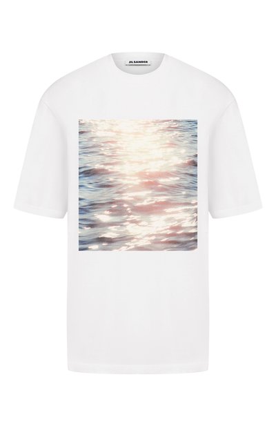 Женская хлопковая футболка JIL SANDER, арт. J03GC0157/J20362