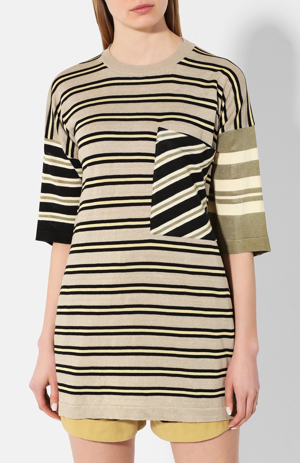 Футболка из смеси хлопка и льна ACNE STUDIOS, арт. A60164/W, фото 3