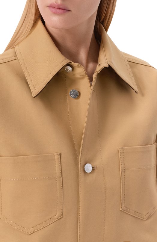 Хлопковая куртка Armarium ARMFWJ023/C018 Бежевый  ARMFWJ023/C018 Фото 5