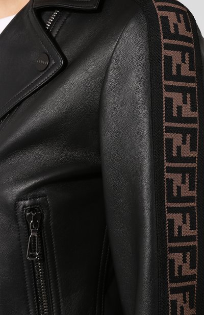 Кожаная куртка FENDI, арт. FPJ706 NBA, фото 5