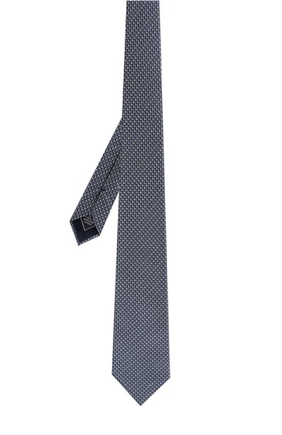 Шелковый галстук с узором BRIONI синего цвета по цене 29950 руб., арт. 062I00/P7485, фото 2 Шелковый галстук с узором BRIONI, арт. 062I00/P7485, фото 2
