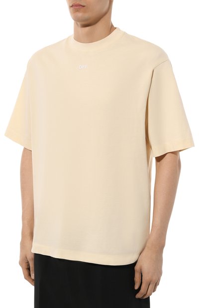 Хлопковая футболка OFF-WHITE, арт. 0MAA120S24JER004, фото 3
