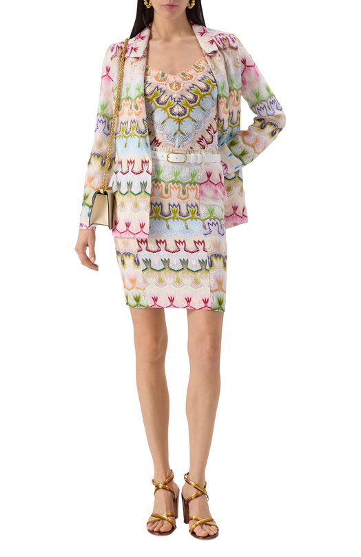 Юбка из вискозы и хлопка Missoni DS25SH1G/BR0132 Разноцветный  DS25SH1G/BR0132 Фото 2