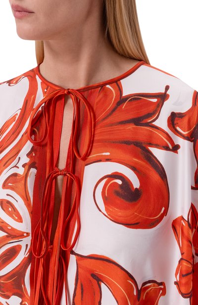 Шелковая туника DOLCE & GABBANA, арт. F6TTFT/GDDRE, фото 4