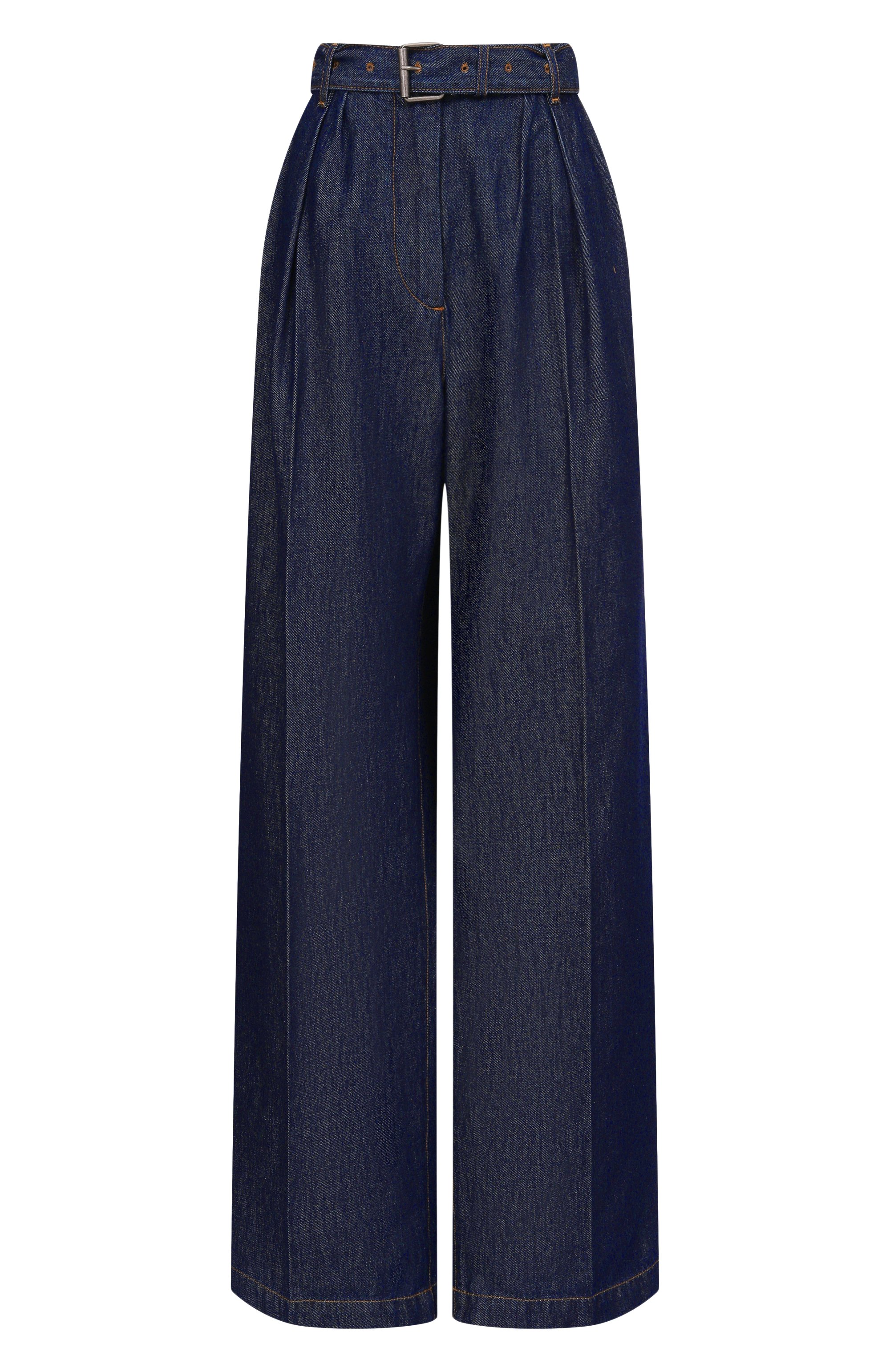 Джинсы DRIES VAN NOTEN синего цвета по цене 72200 руб., арт. 130937/3385, фото 1 Джинсы DRIES VAN NOTEN, арт. 130937/3385, фото 1