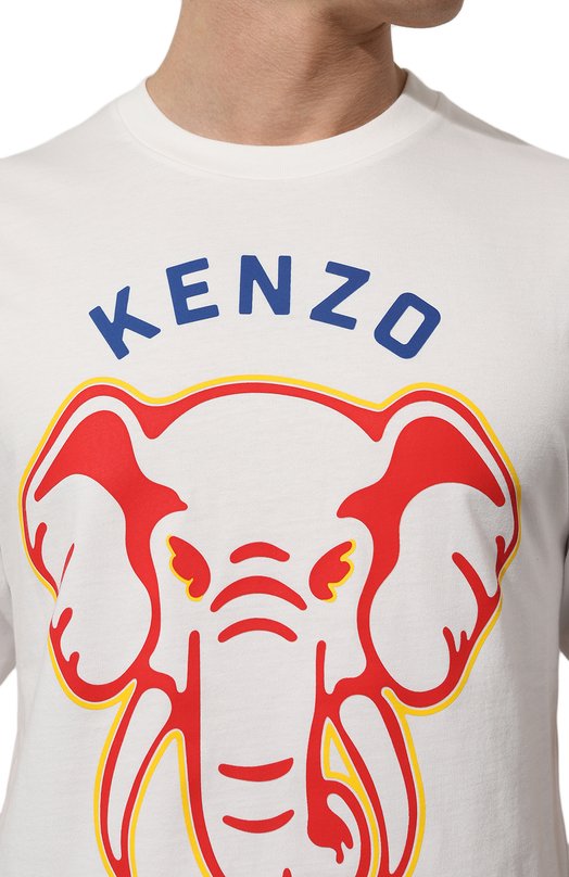 фото Хлопковая футболка kenzo