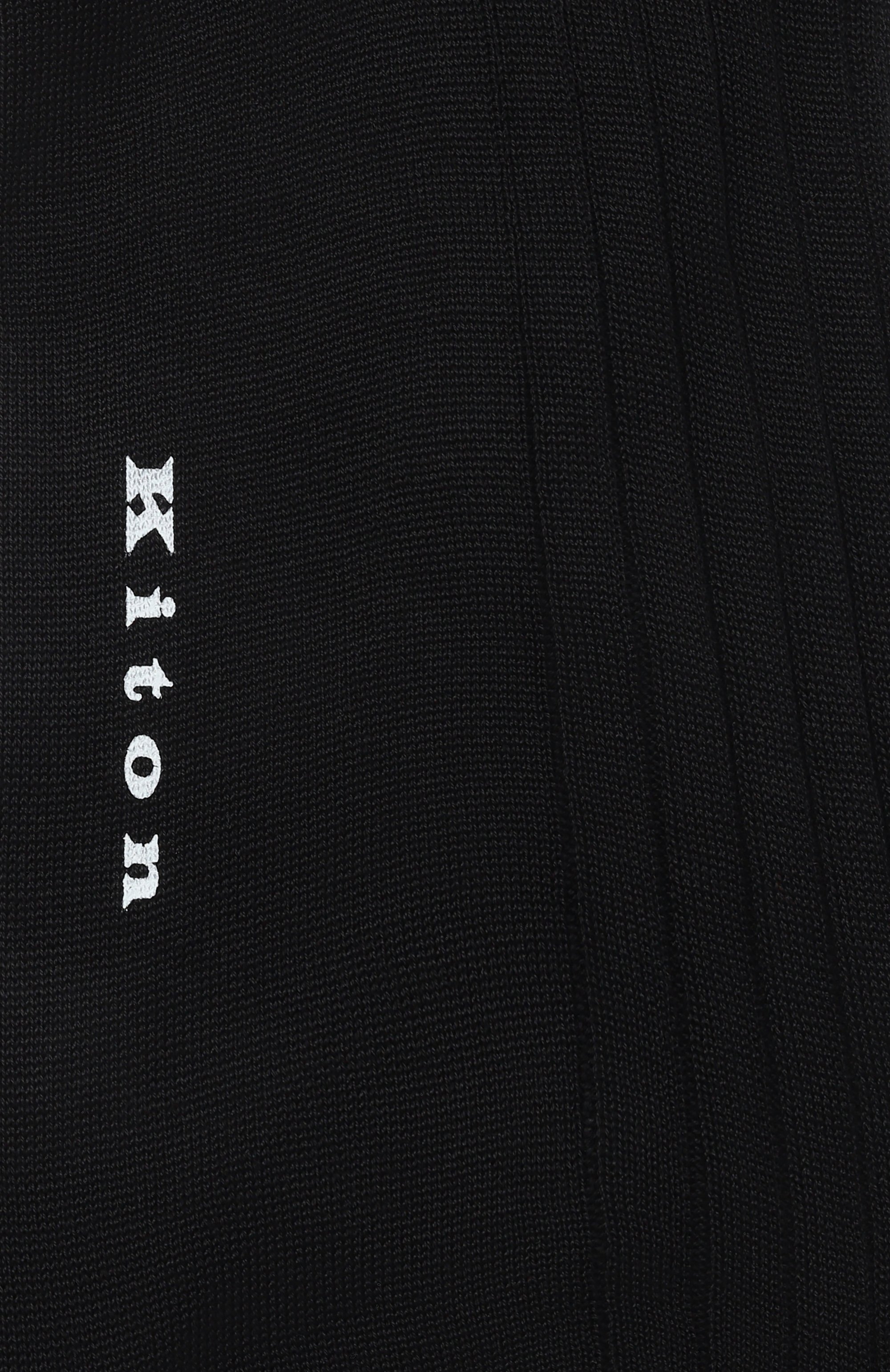 Хлопковые носки KITON черного цвета по цене 9795 руб., арт. UCALZ26K0764H, фото 2 Хлопковые носки KITON, арт. UCALZ26K0764H, фото 2