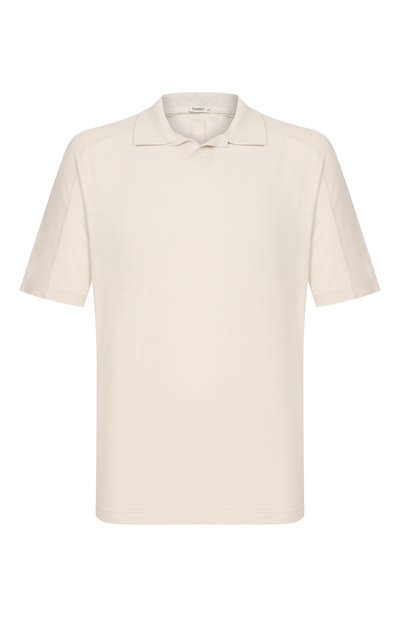 Мужское поло из хлопка и льна TRANSIT, арт. CFUTRC5401