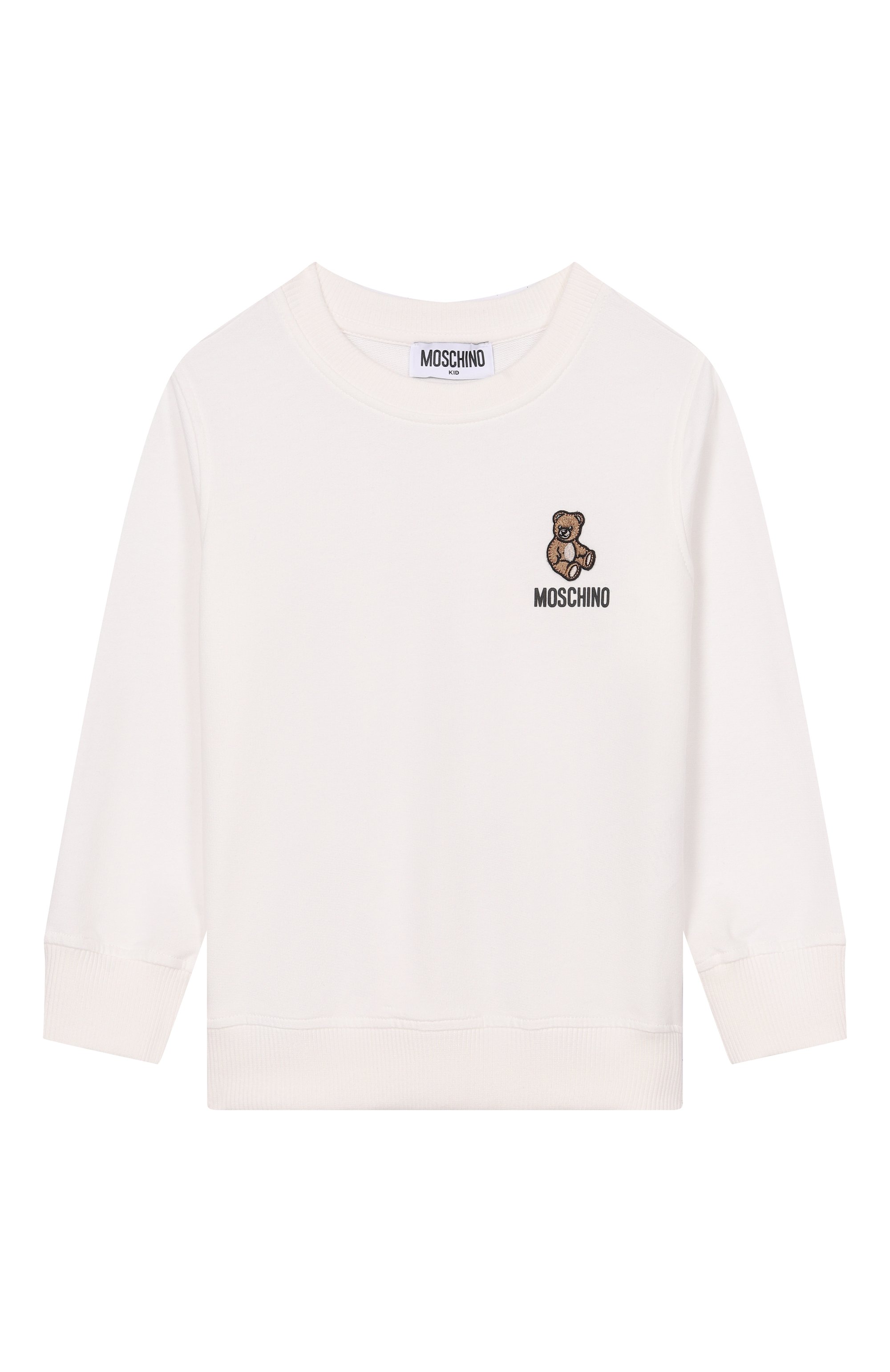 Хлопковый свитшот MOSCHINO кремового цвета по цене 10850 руб., арт. HUF09X/LCA19, фото 1 Хлопковый свитшот MOSCHINO, арт. HUF09X/LCA19, фото 1