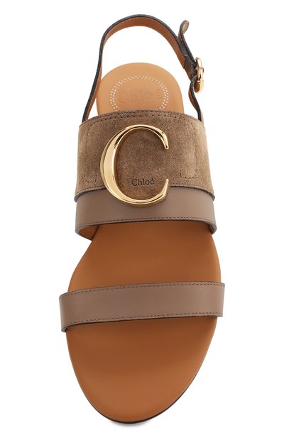 Кожаные сандалии CHLOÉ, арт. CHC20U32691, фото 5