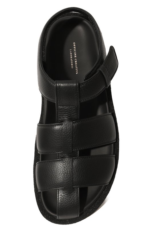 Кожаные сандалии Officine Creative Чёрный, фото 6