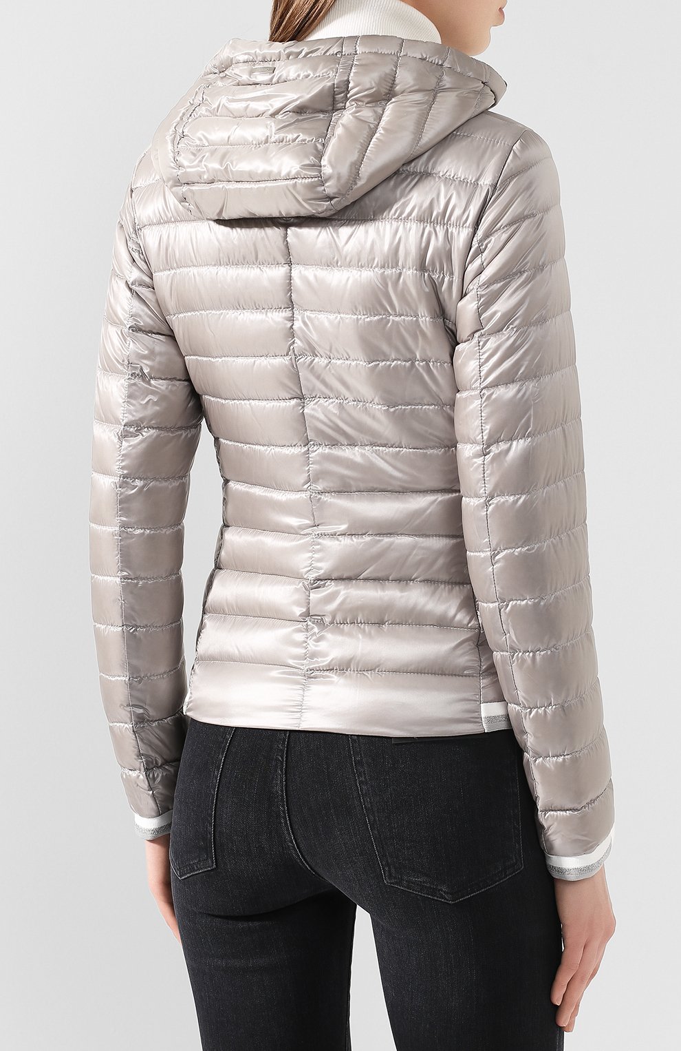 Пуховая куртка HERNO серого цвета по цене 43650 руб., арт. PI1060D/12017, фото 4 Пуховая куртка HERNO, арт. PI1060D/12017, фото 4
