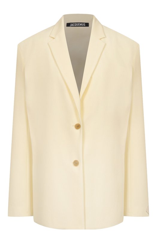 Шерстяной жакет Jacquemus 25EJAW00120/BW00637 Кремовый 25EJAW00120/BW00637