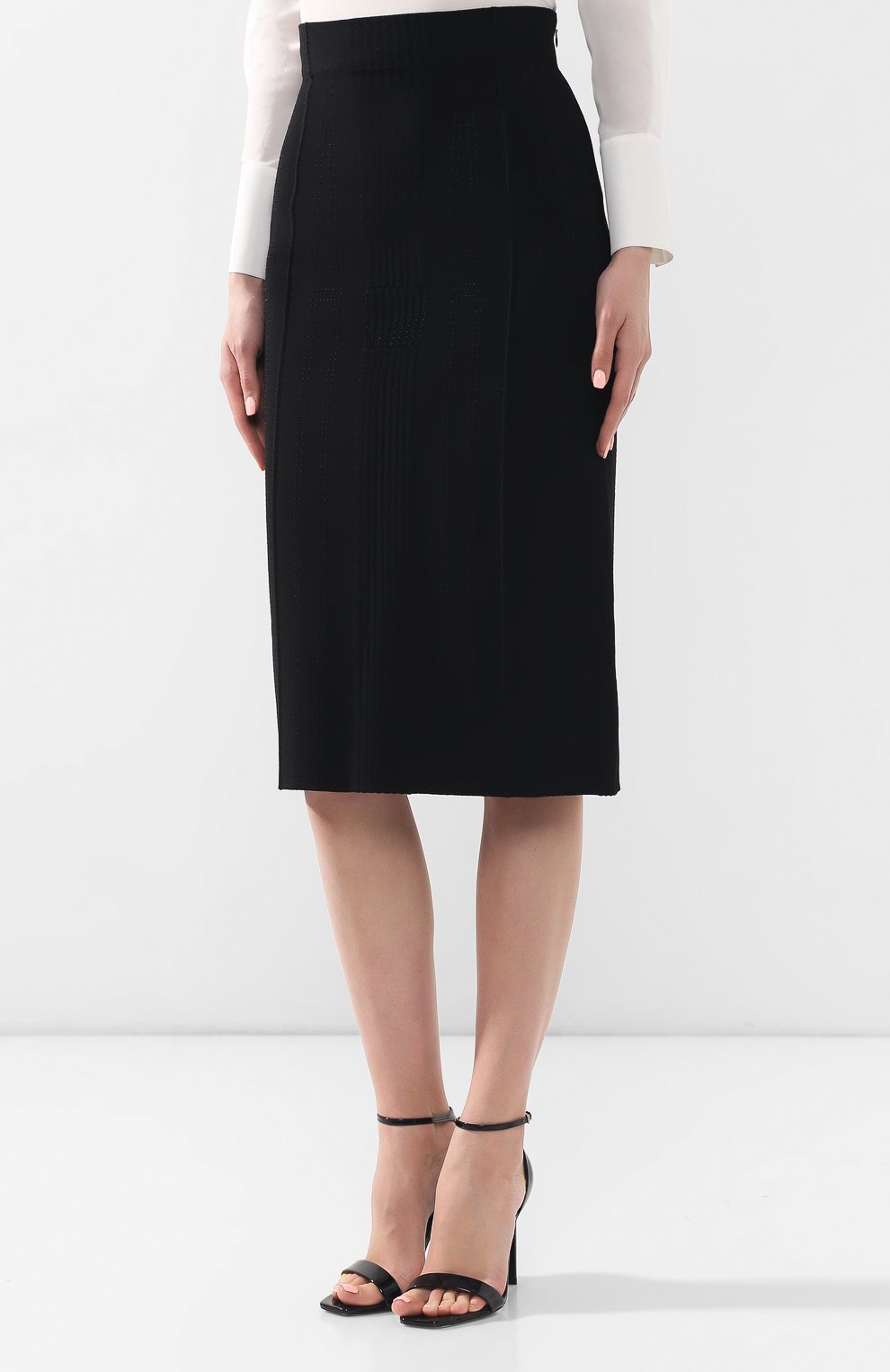 Юбка из сме си вискозы и шелка ALEXANDER MCQUEEN, арт. 571648/Q1WV0, фото 3