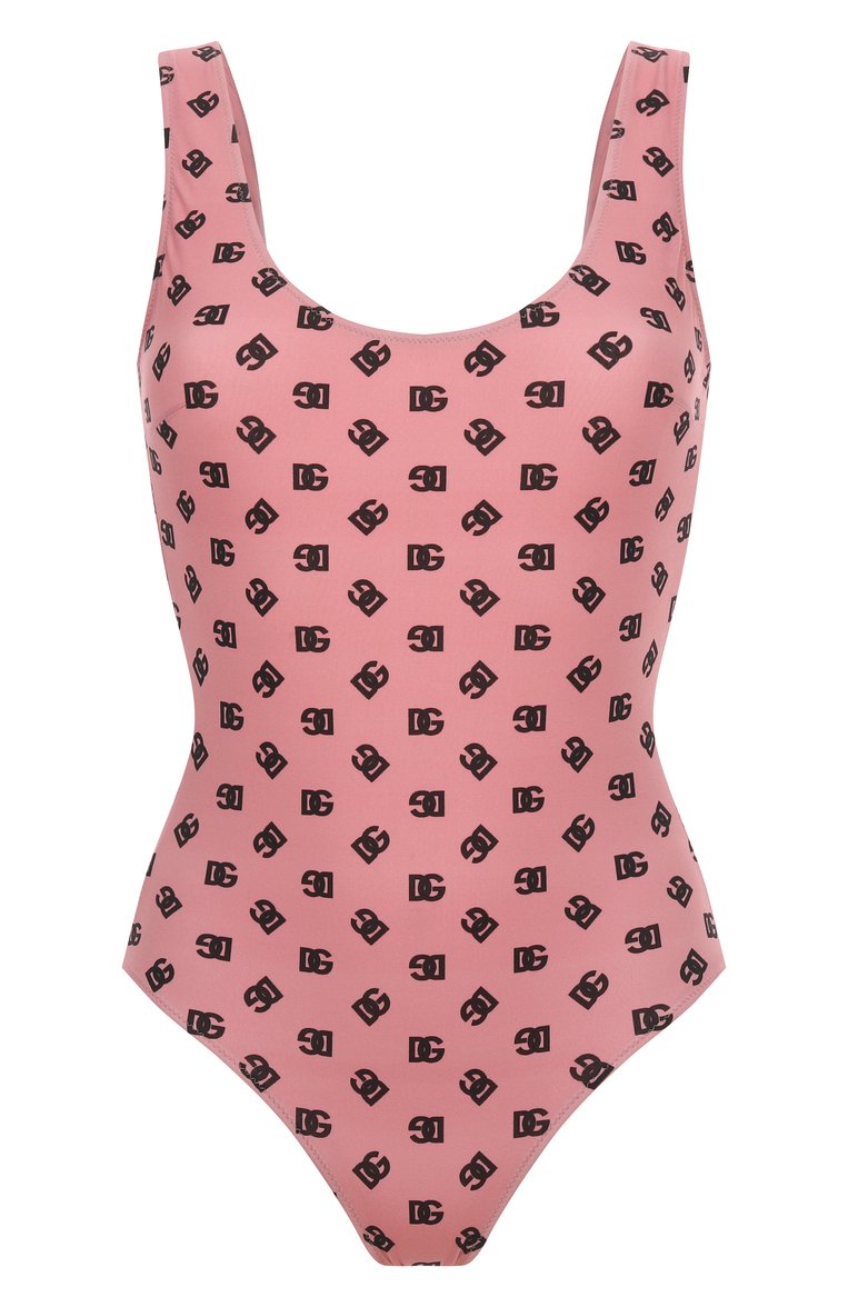 Женский слитный купальник DOLCE & GABBANA розового цвета, арт. 09A46J/0N02A | Фото 1 (Длина Ж (юбки, платья, шорты): Мини; Материал внешний: Синтетический материал; Женское Кросс-КТ: Слитные купальники; Автоматизация ТО: Проставлено; Автоматизация состава: Проставлено; Размерность: Идёт в размер; Re-sync: On)
