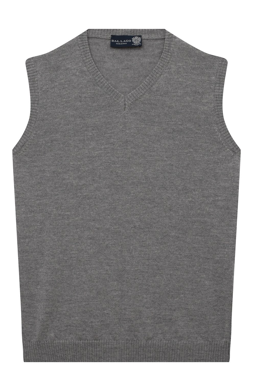 Шерстяной жилет DAL LAGO серого цвета по цене 10800 руб., арт. L21/8926/4-6, фото 1 Шерстяной жилет DAL LAGO, арт. L21/8926/4-6, фото 1