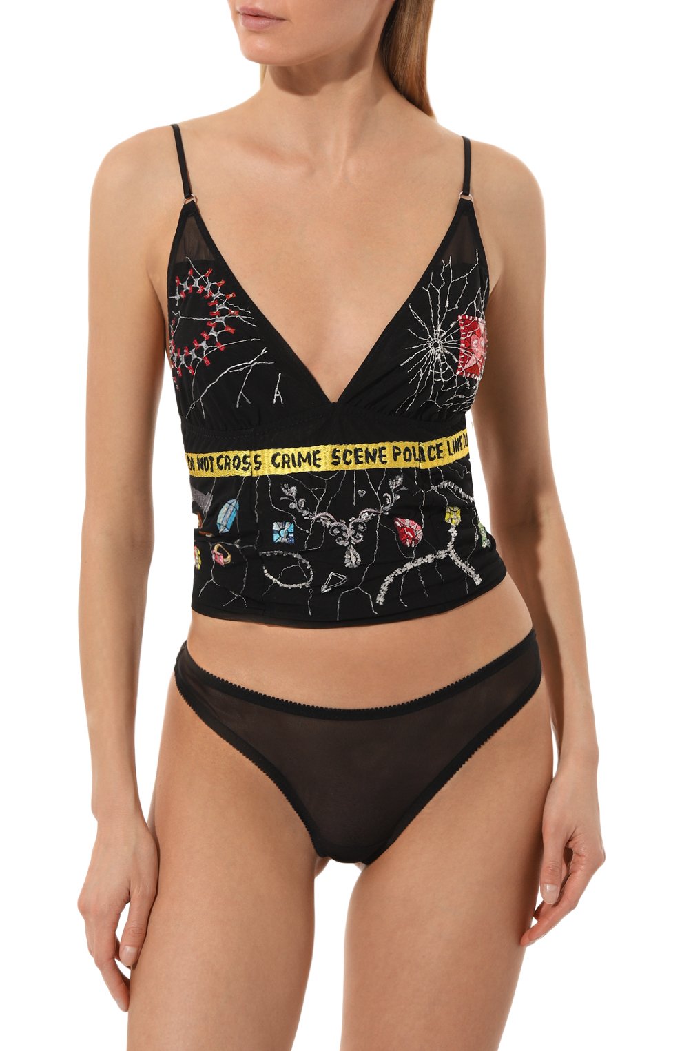 Трусы-стринги LOVE & SWANS черного цвета по цене 3100 руб., арт. BXBL, фото 2 Трусы-стринги LOVE & SWANS, арт. BXBL, фото 2