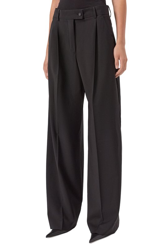 Шерстяные брюки Sportmax VELA Чёрный  VELA Фото 3