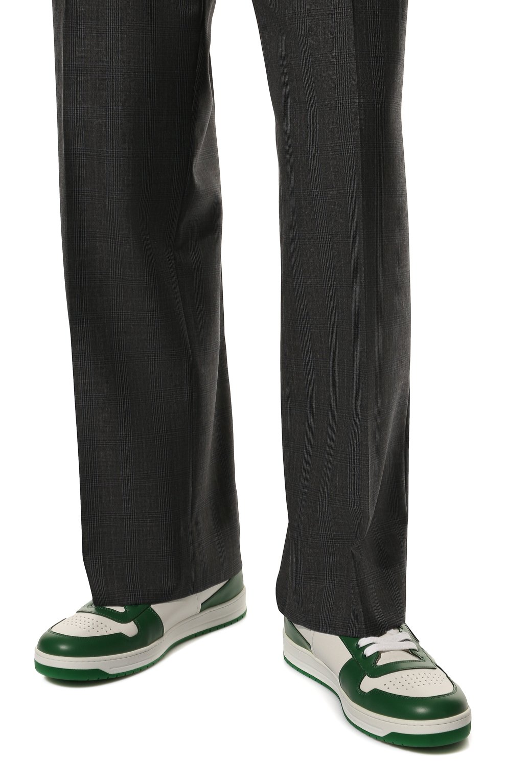 Кожаные кеды PRADA, арт. 2EE364-3LKG-F0DJT, фото 3