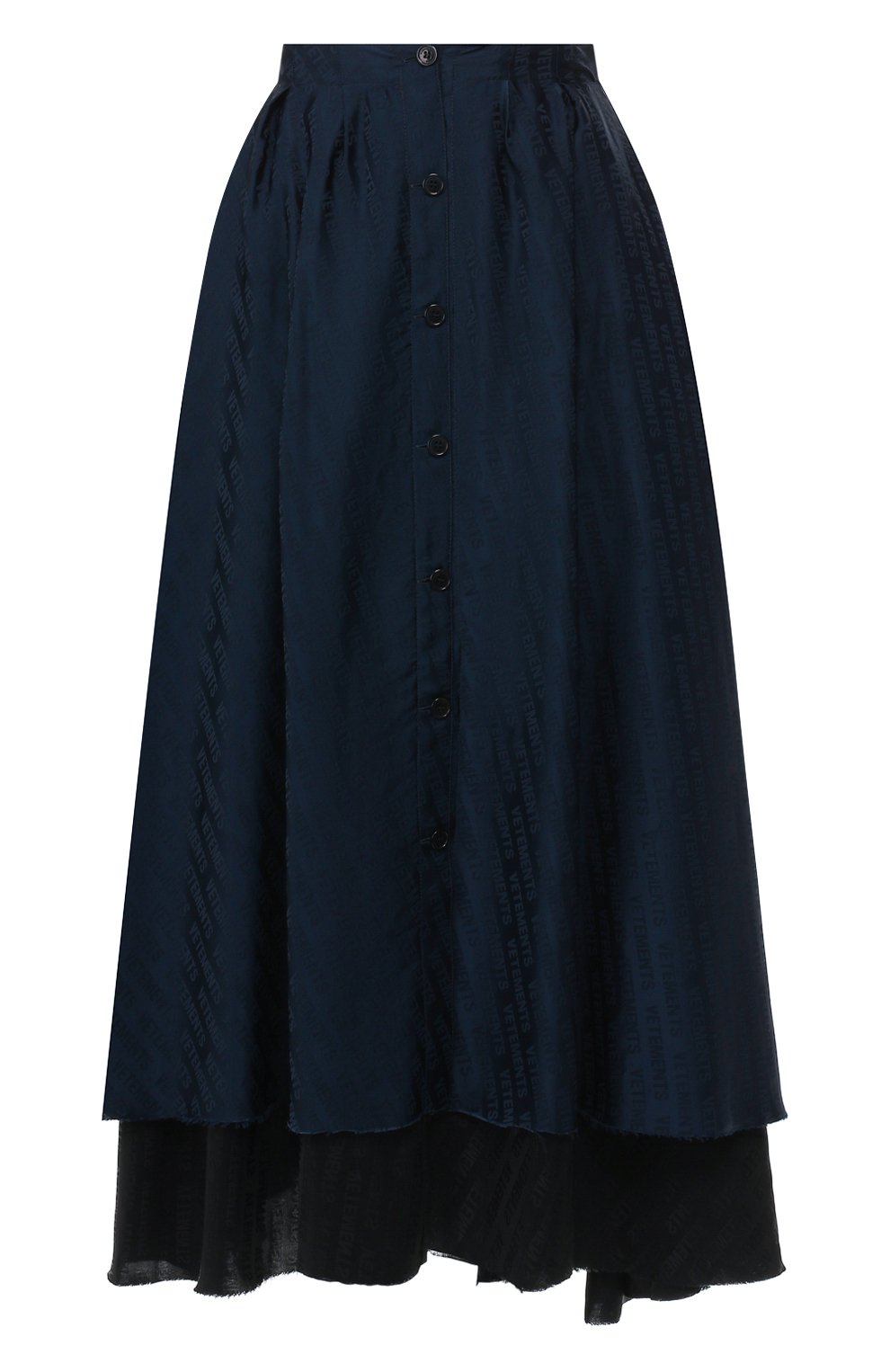 Юбка-миди VETEMENTS черного цвета по цене 117500 руб., арт. WAH20SK402, фото 1 Юбка-миди VETEMENTS, арт. WAH20SK402, фото 1