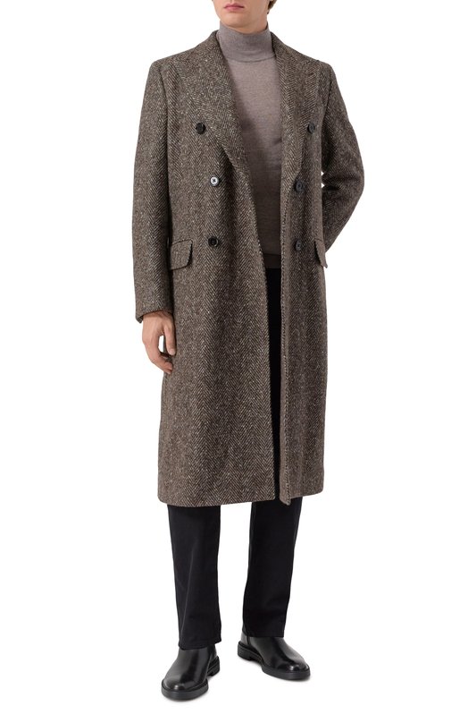 Шерстяное пальто Dolce & Gabbana G038ZT/FC2FD Серый  G038ZT/FC2FD Фото 2
