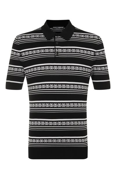 Мужское шелковое поло DOLCE & GABBANA, арт. GXZ02T/JBSN4