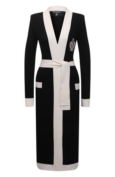 Женский кардиган из кашемира и шелка BALMAIN, арт. VF2KN005/KA03
