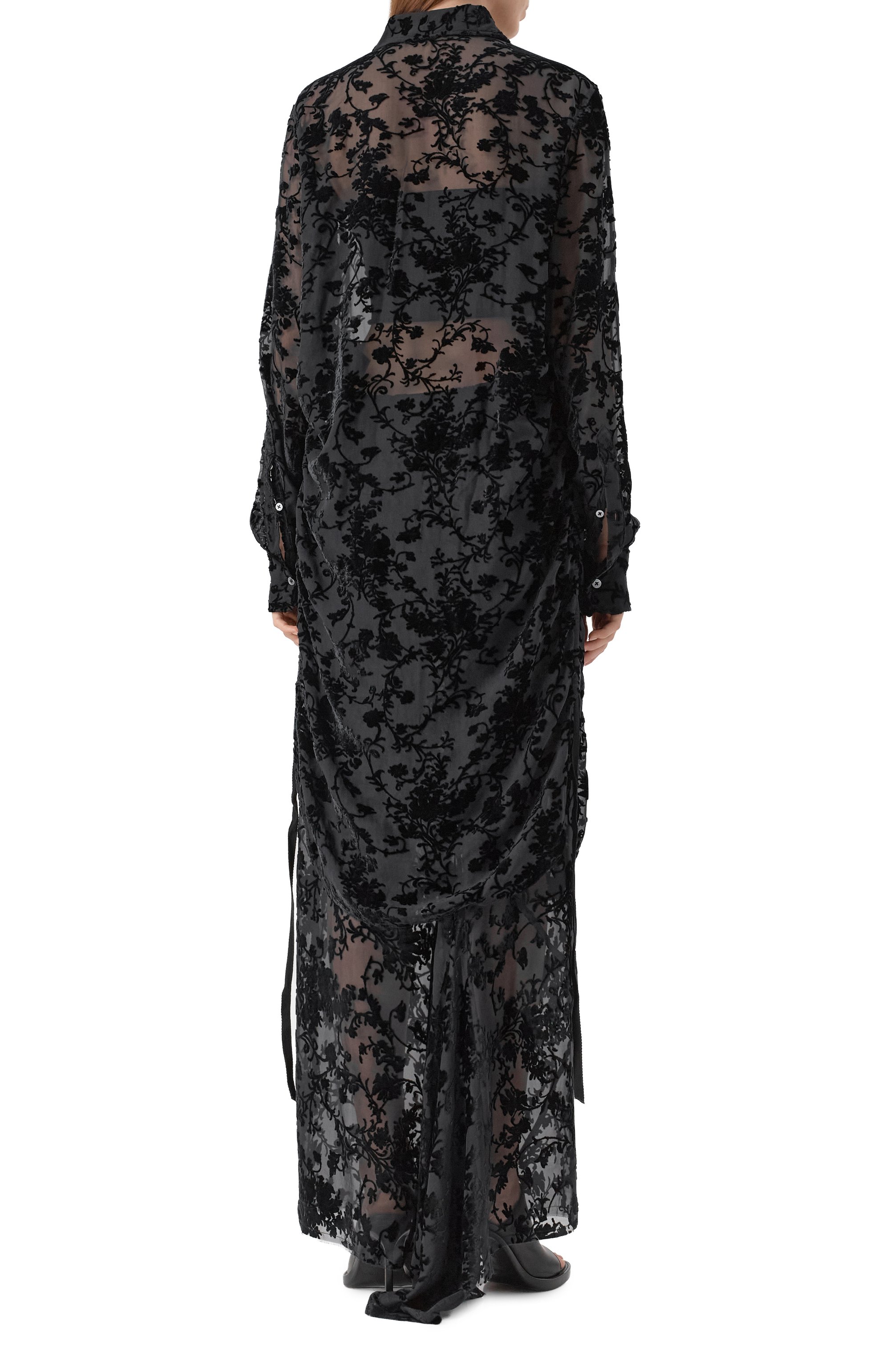 Блузка из вискозы и шелка ANN DEMEULEMEESTER, арт. B0013140/FA616, фото 4