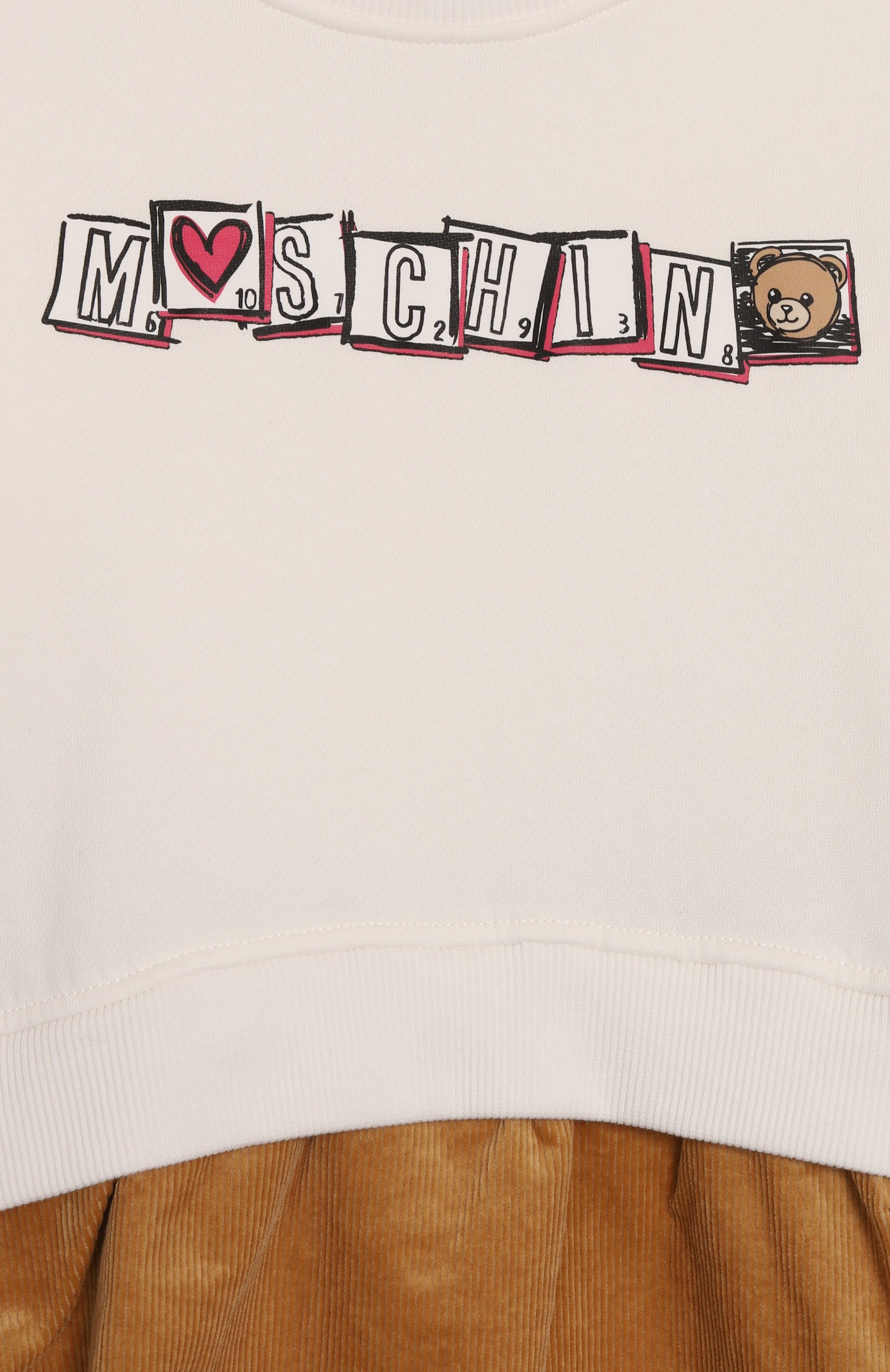 Хлопковое платье MOSCHINO, арт. HDV0GV/LCA43/4-8, фото 3