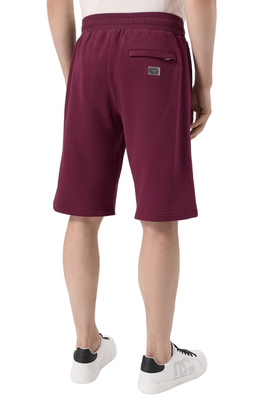 Хлопковые шорты Dolce & Gabbana GP07UT/G7N7B Бордовый  GP07UT/G7N7B Фото 4