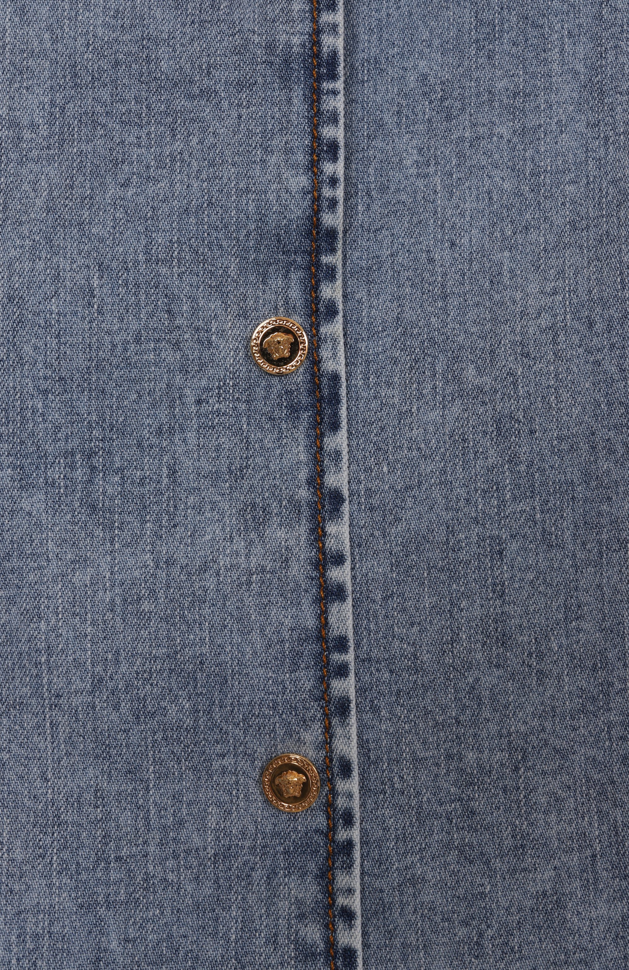 Джинсовая рубашка VERSACE, арт. 1018225/1A13128/8A-14A, фото 3